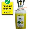Hobbyweld Oxygen Plus Gas New Full Cylinder